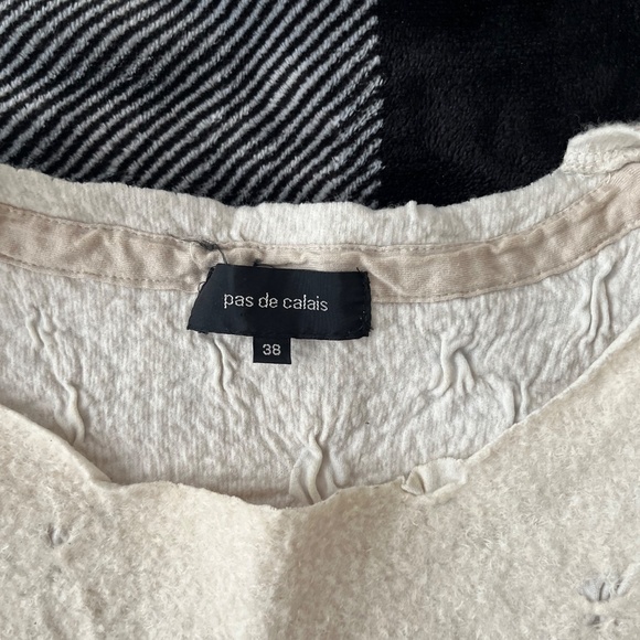 Pas de Calais Cream Wool Sweater - Picture 5 of 5